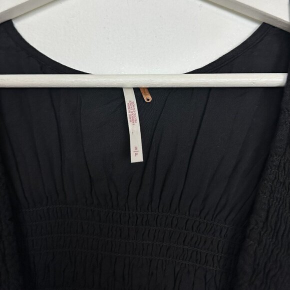 FREE PEOPLE String of Hearts Cutout Maxi Dress in Black Size Small - Picture 5 of 9